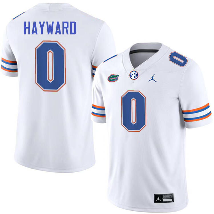 Lagonza Hayward Florida Jersey,Florida Gators #0 Lagonza Hayward Uniforms,Jersey Youth-White